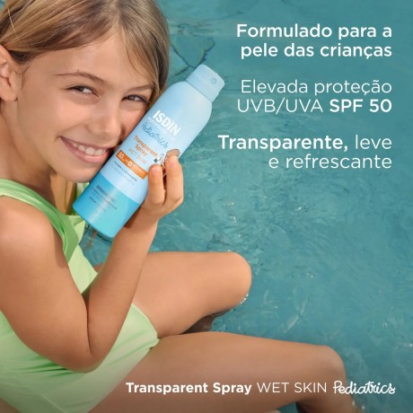 Isdin Transparent Spray Wet Skin Pediatrics FPS50+