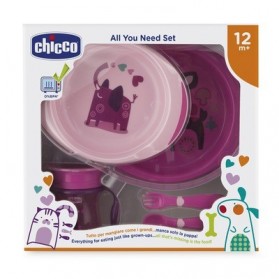 Chicco Conjunto Refeição 12M+ Rosa