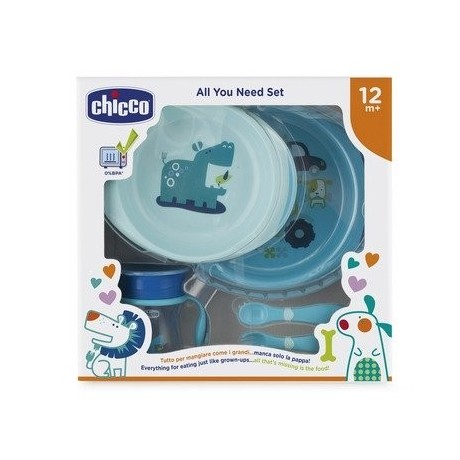 Chicco Conjunto Refeição 12M+ Azul