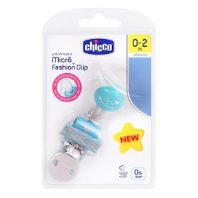 Chicco Pack Chup. Physio Micro Azul 0-2M + Clip