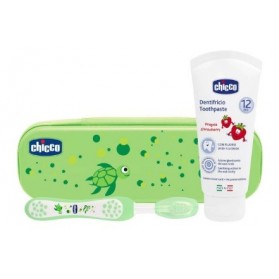 Chicco Conjunto Higiene Oral 12M Verde