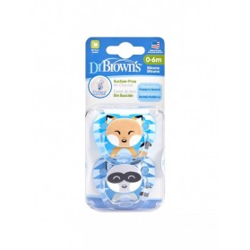 Dr Browns Chupeta Animal Azul 0-6M